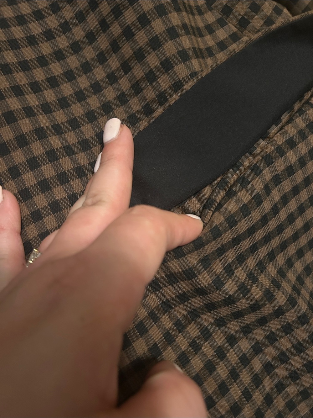 Gianni bini Brown and Black Gingham Blazer - Picture 5 of 5